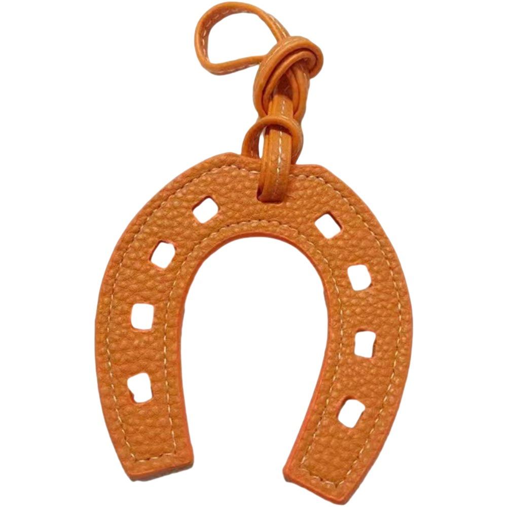 2PCS Fashion Key Chain Leather Purse Accessories Cute Horse Hoof  Pendant  School