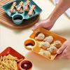 1/4pcs, Dumpling Plate With Sauce Dish, Potato, Water, Dumplings, Plate With Vinegar, Dinner Plate