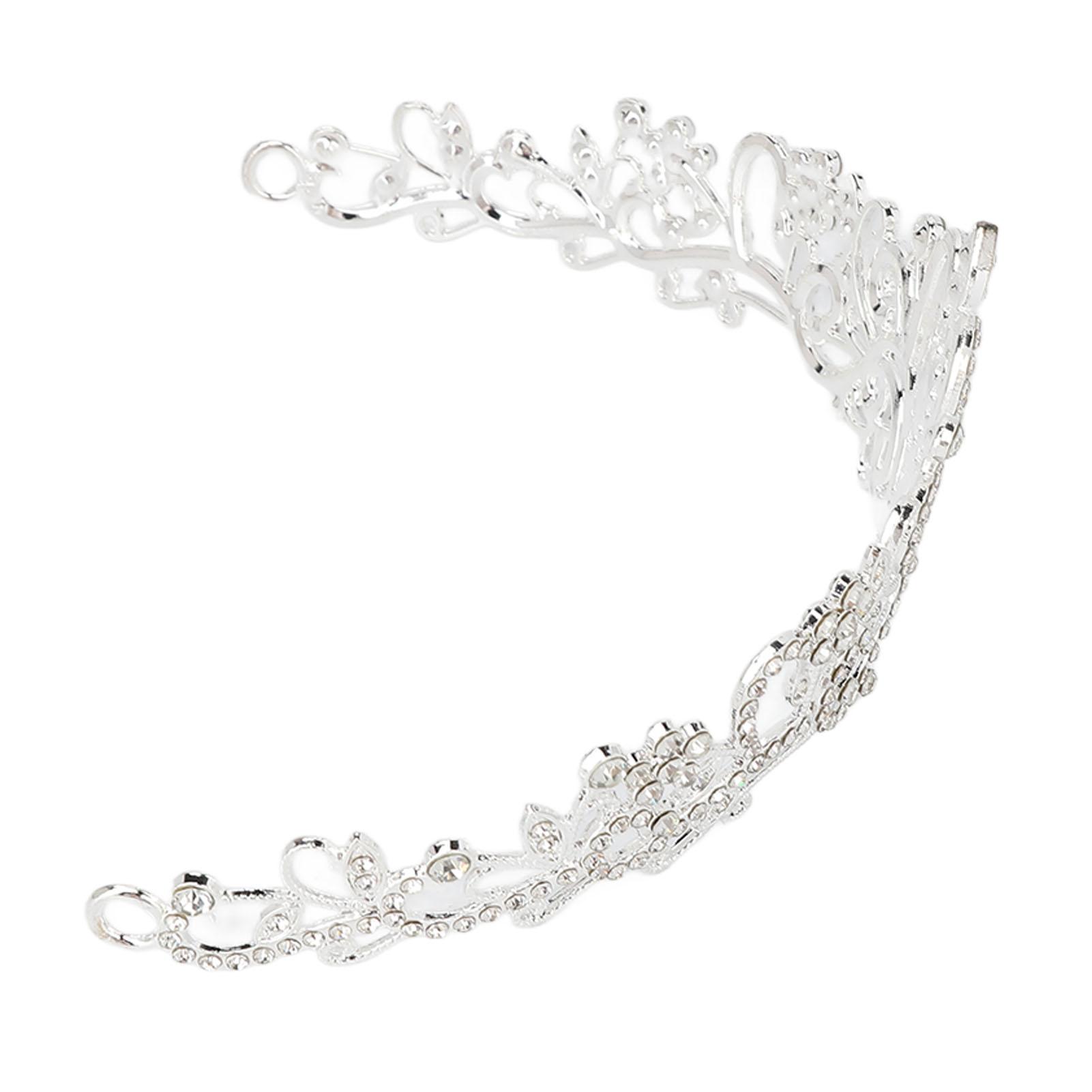 

Корона для волос, повязка на голову, корона принцессы, регулируемый блестящий аксессуар для волос для женщины, свадьба