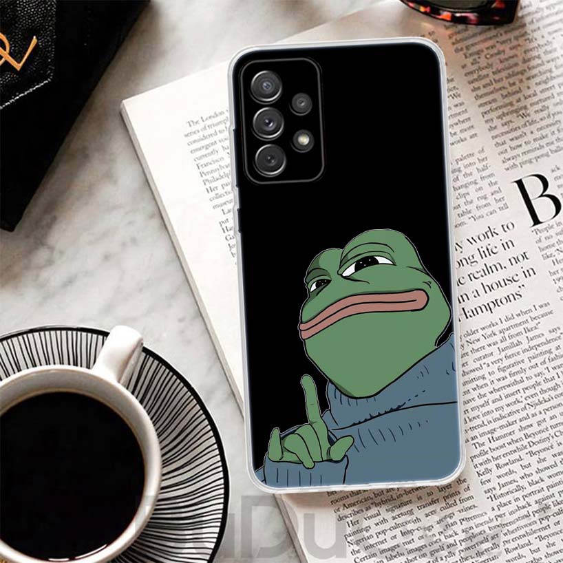 Cute Frogs Party Sad Pepe Cover For Samsung Galaxy A51 A50 A71 A70 Phone Case A21S A31 A41 A10 A20E A30 A40 A01 A11 A6 A7 A8 A9