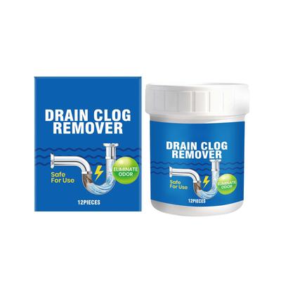 Pastillas de Limpieza Para Desagües del Baño del Hogar: Estas Pastillas Desatascan Desagües de Cabello, Eliminan Sarro y Olores