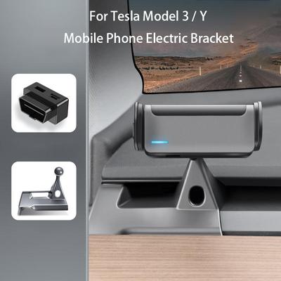 For Tesla Model 3 2021-2023 Model Y Mobile Phone Holder Car Cell Phone GPS Electric Bracket Stand EV Car Acessories