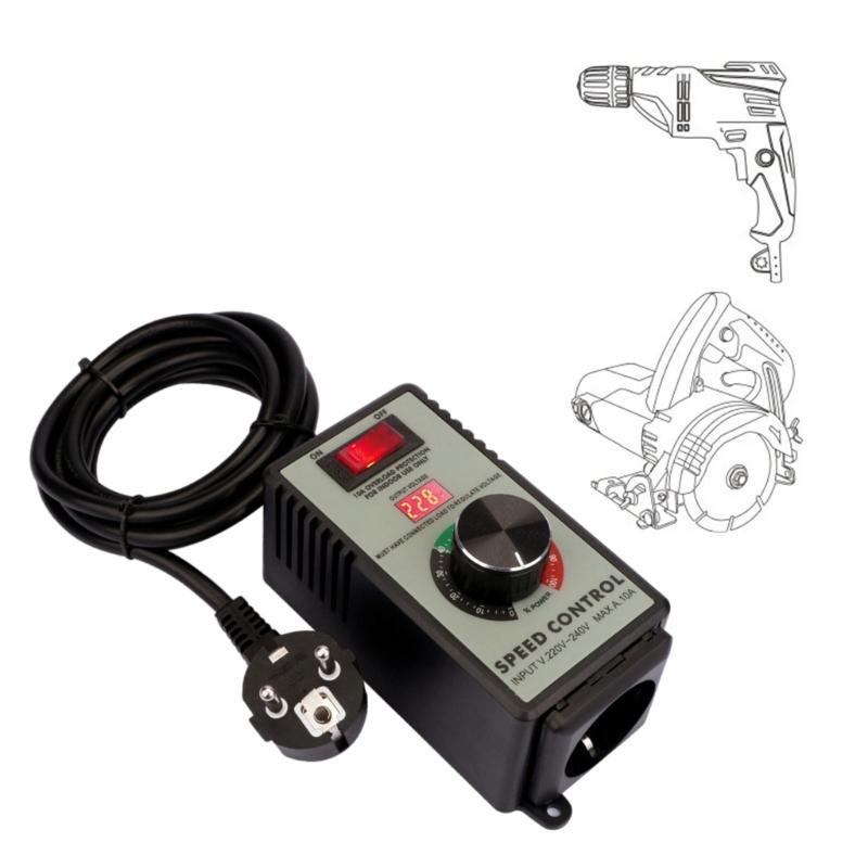 Upgrades 10A Electric Motor Speed Regulator AC Motor Controllers Suitable for Machinery & Production Line Applications