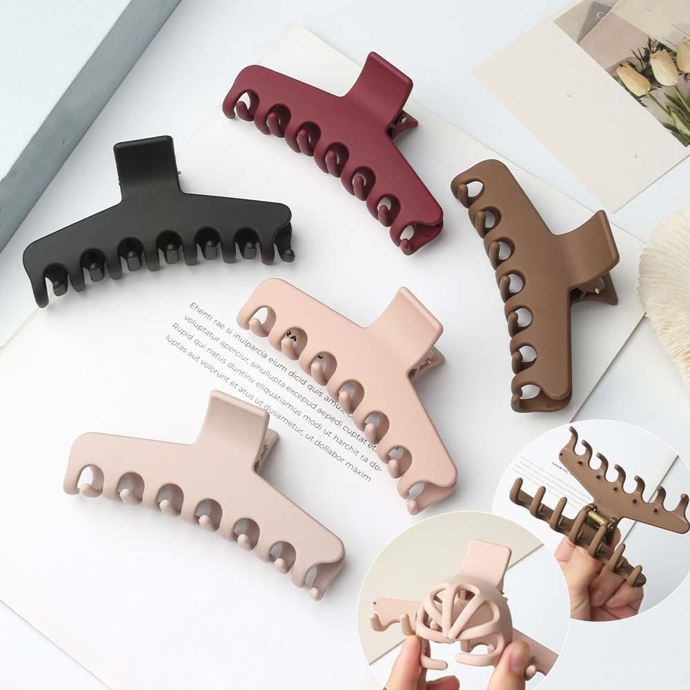 Korean Style Silicone Shark Clip Safe Solid Color Shark Clip Elastic Plastic Hair Claw Girls