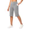 Capris de Yoga de Cintura Alta para Mujer con Bolsillo Bermudas Deportivos Elásticos para Fitness Running Gimnasio Entrenamiento Deportes