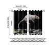2 pcs, filtering curtains (excluding rods, non-movable, without batteries) Cute Rat Pole Dance Money for use in bedrooms and