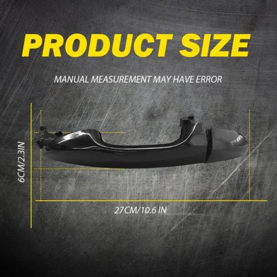 Rear Passenger Side Outside Exterior Door Handle for Toyota 2014- Corolla