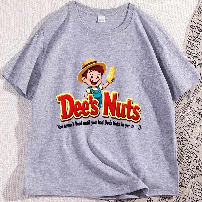 Love Dees Nuts Printed T Shirt Causal Fashion Printed Cotton Tshirt Round Neck Short Sleeve Tee Oversized Tshirt Clothing