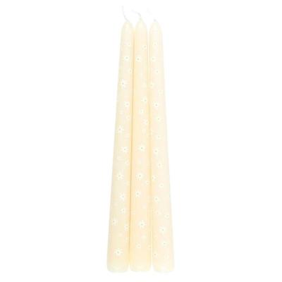 Carrot Patch Daisy Taper Candle (Pack of 3)