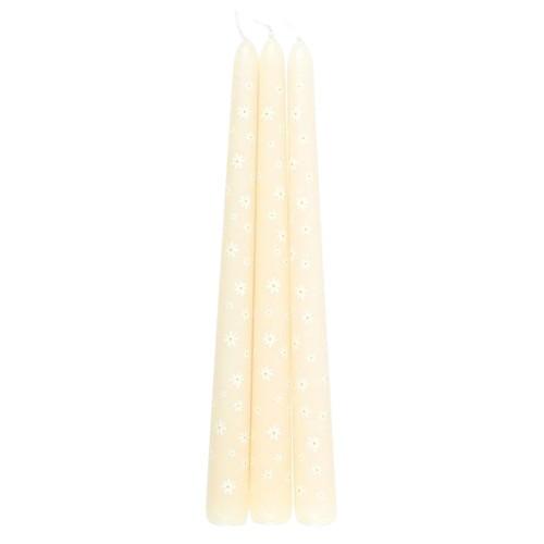 Something Different Carrot Patch Daisy Taper Candle (Pack of 3)