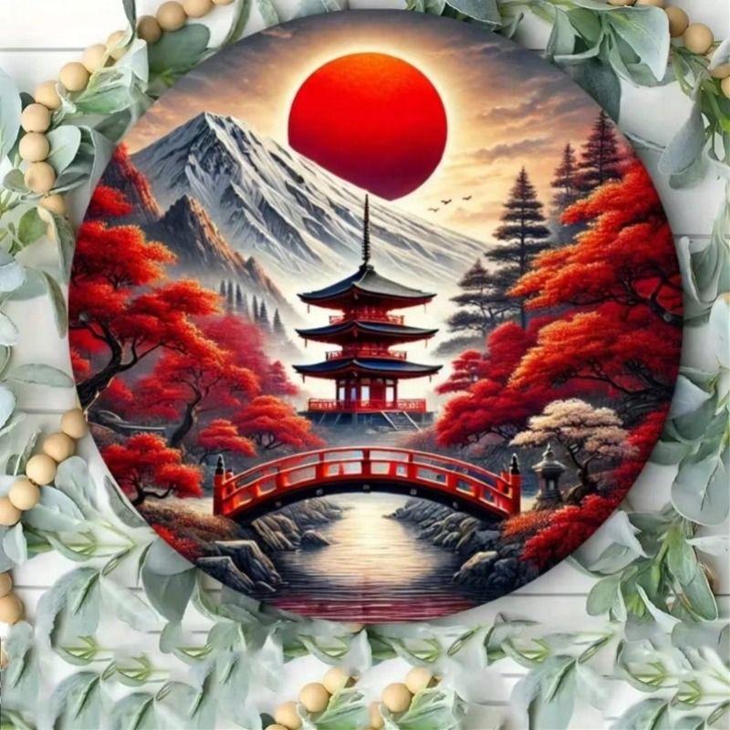 Decorative Metal Wall Art Sign Tin Painting 20x20 cm
