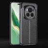 For Honor Magic6 Pro 5G Back Case Litchi Texture Soft PU Phone Protective Cover