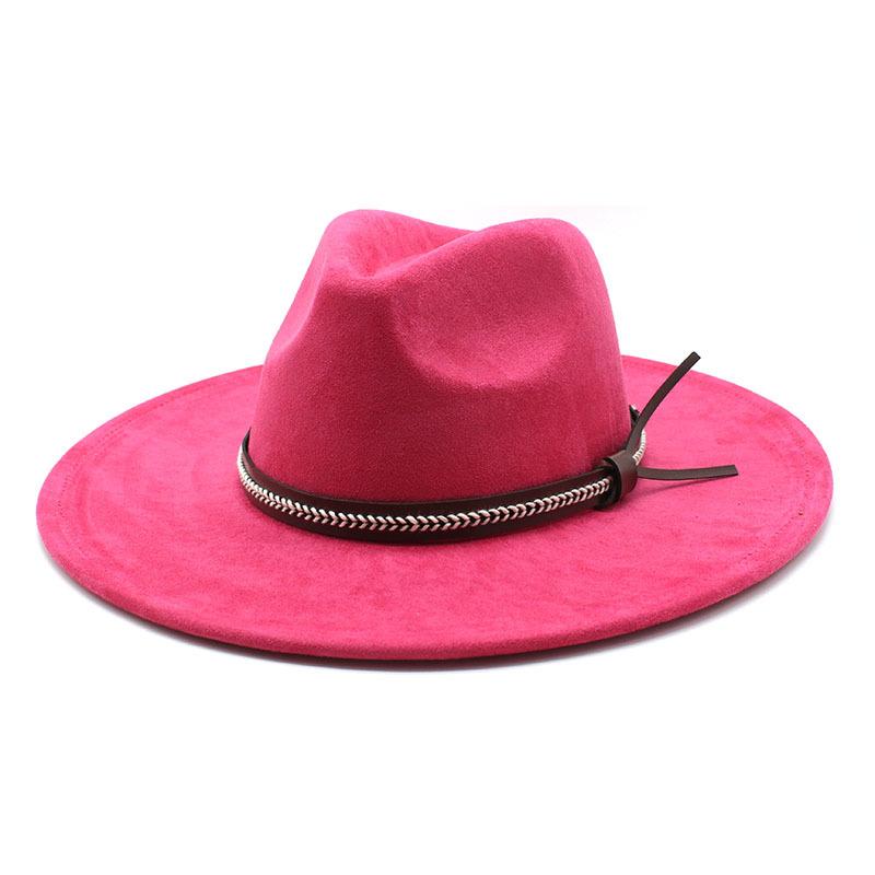 

Felt Hat Female Export Suede Jazz Hat Temperament Top Hat M（56-59cm）