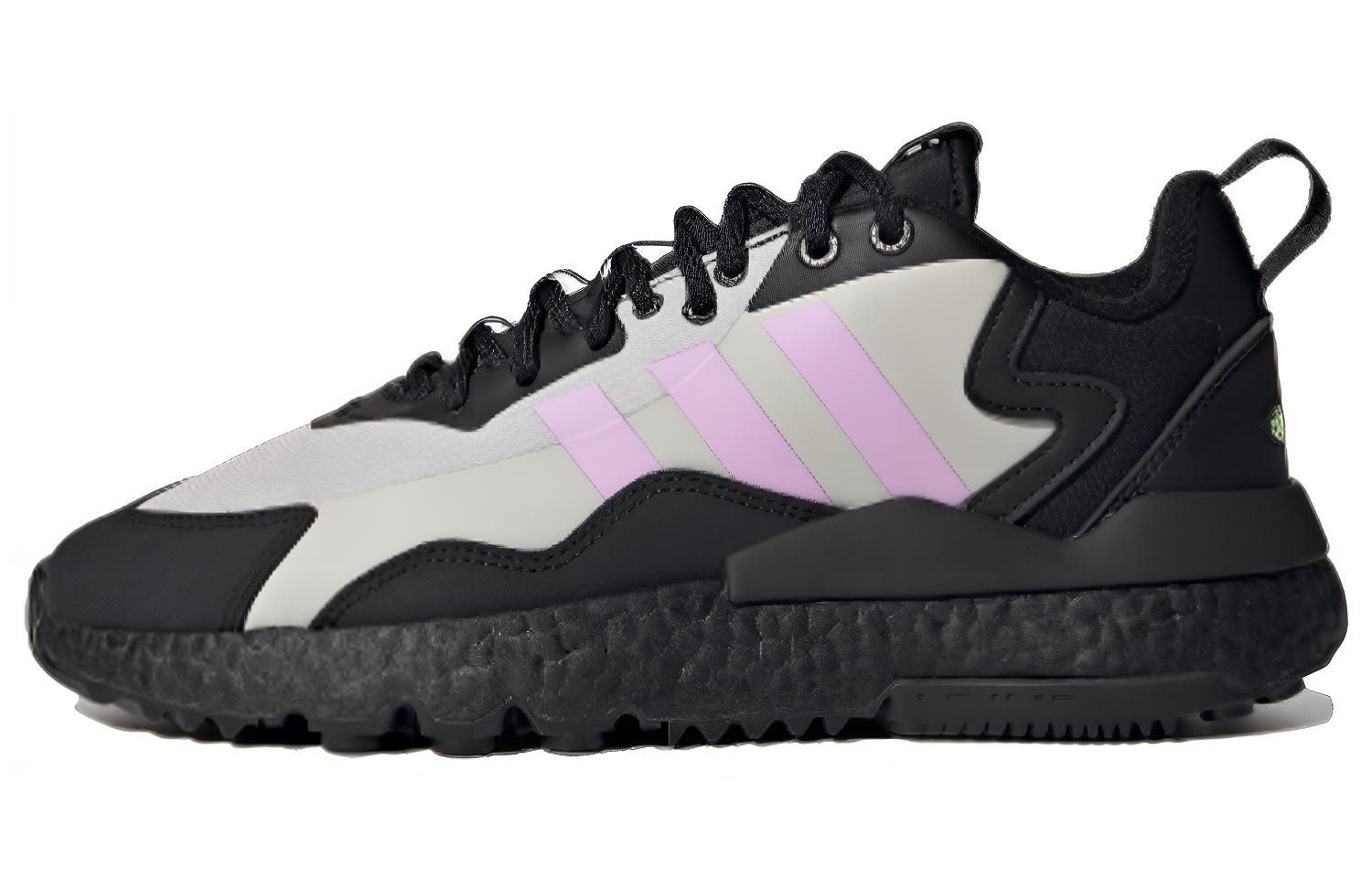 Adidas Originals Nite Jogger Winterized  Black White Pink  FY5769 40