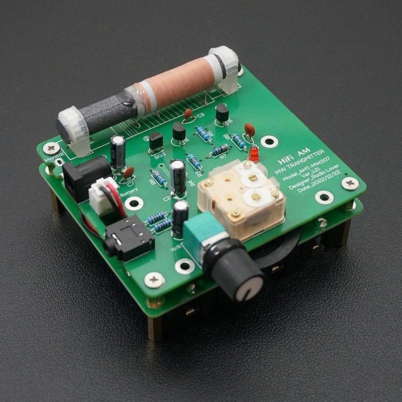 Mineral Radioempfängerplatine Version 1.21 DIY Mittelwellensender Modulplatine Bausatz 525~1605kHz Frequenz