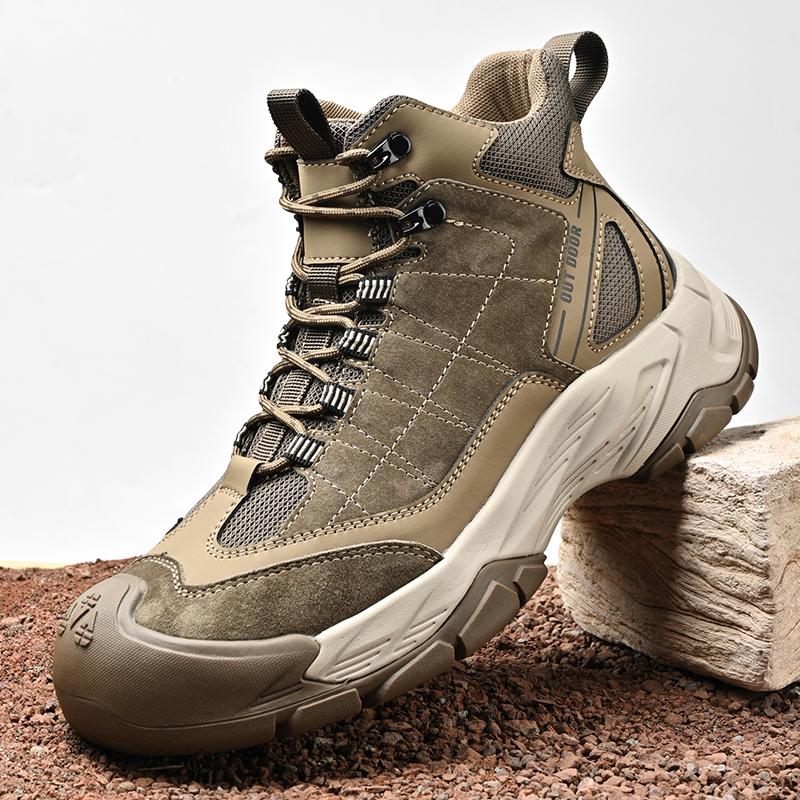 Comfortable Men's Sneakers Hiking Boots Casual Shoes Daily Walking Travel Shoes Fashionable Treking Footwear Lightweight Mesh Shoes