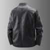 Autumn Men Faux Leather Jacket Black Biker Coat Korean Fashion Men PU Retro Leather Jacket Trend Casual Slim Fit Baseball Clothes