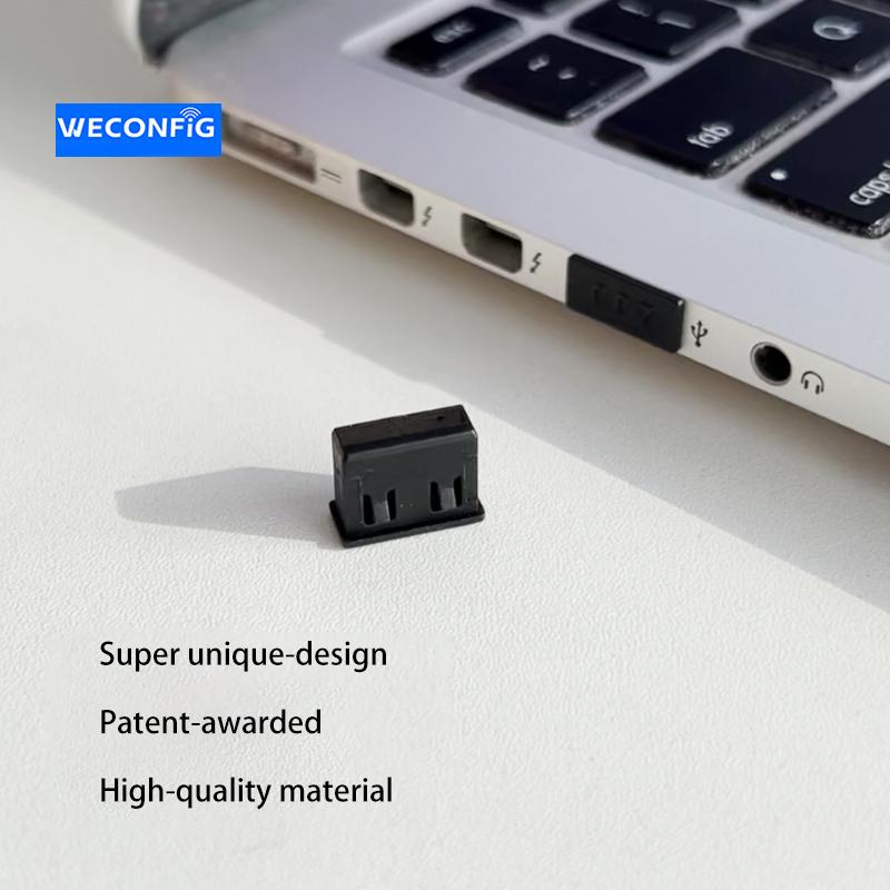 Non-removable USB Port Lock, Non-removable USB Dust Plug Cover Cap, 100pcs/pack, Disable the USB Port чёрный