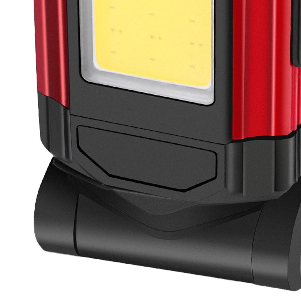 Folded Work Lights Aluminium Alloy USB Charging Magnetic COB Inspection Lamp Portable Fill Light Red