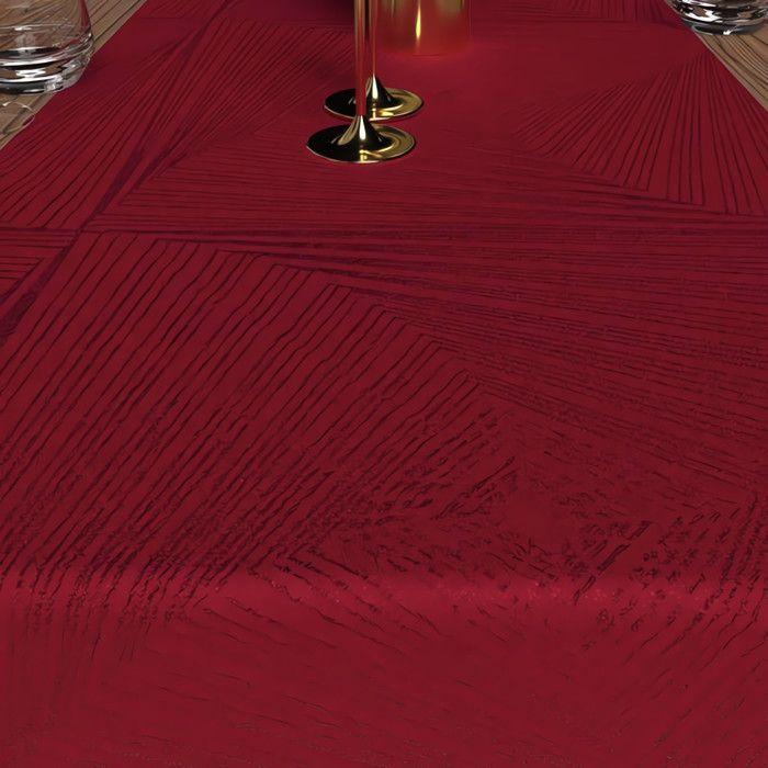 Table Runner 40x180 Cm LUXURY Red, by Soleil d'Ocre