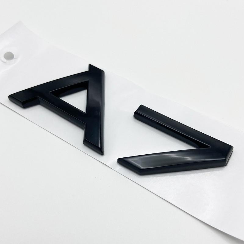 3D Chrome Glossy Black ABS TDI TFSI Car Rear Emblem Sticker for S A1 A3 A4 A5 A6 A6L A7 A8 S3 S6 Q3 Q5 Q7 TT S RS