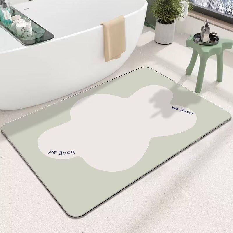 

Mueble de baño,barro de diatomeas,almohadilla absorbente para pies para puerta,alfombrilla antideslizante de secado rápido 40cm x 60cm