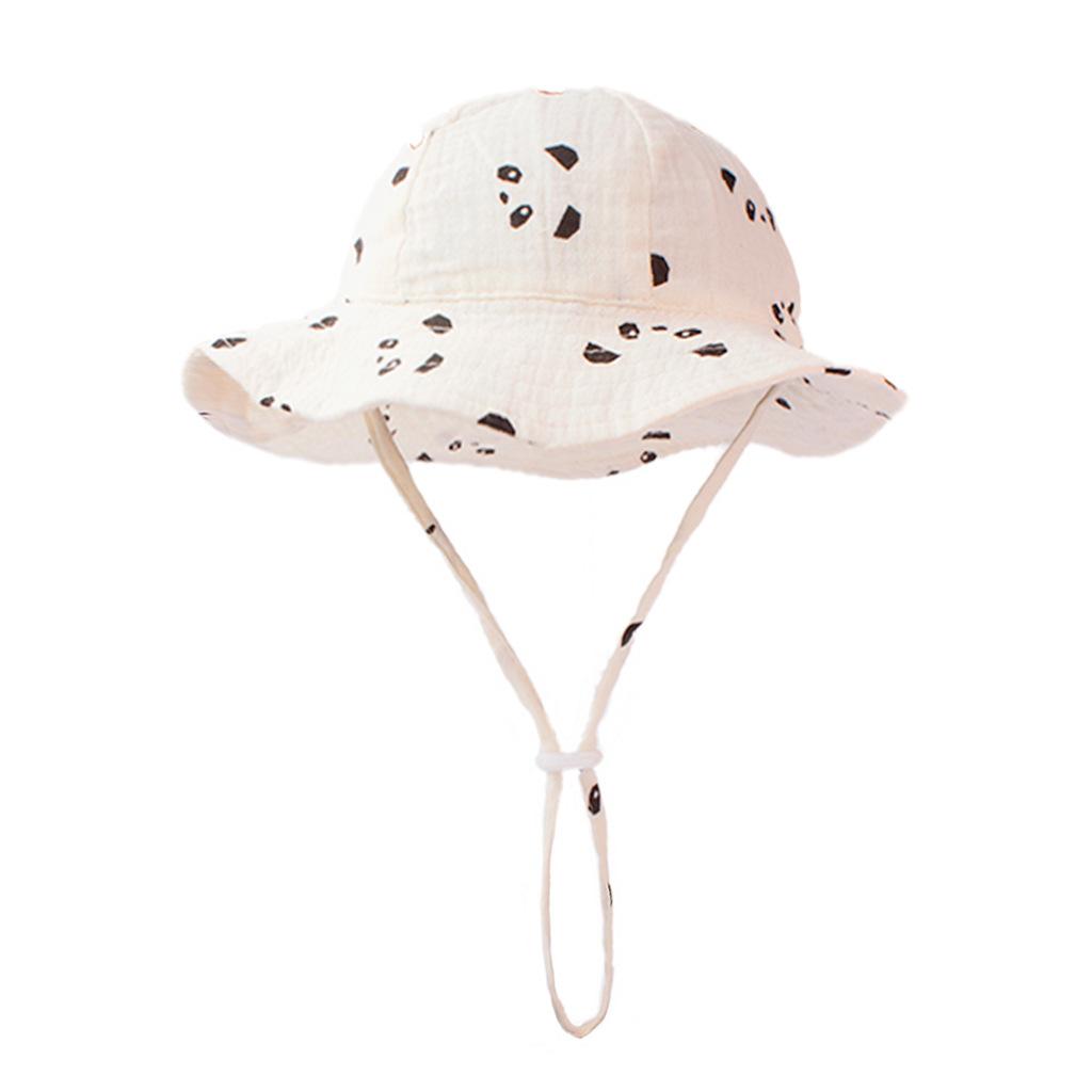 Children's Cotton Basin Hat Ins New Sun-proof Breathable Baby Fisherman Hat Solid Color Comfortable Baby Sun Hat