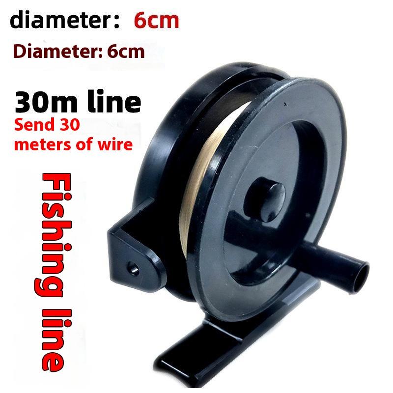 1/2PCS Ice Fishing Wheel Winter Fishing Wheel Small Sea Pole Wheel Fishing Reel Throwing Rod Plastic Wheel