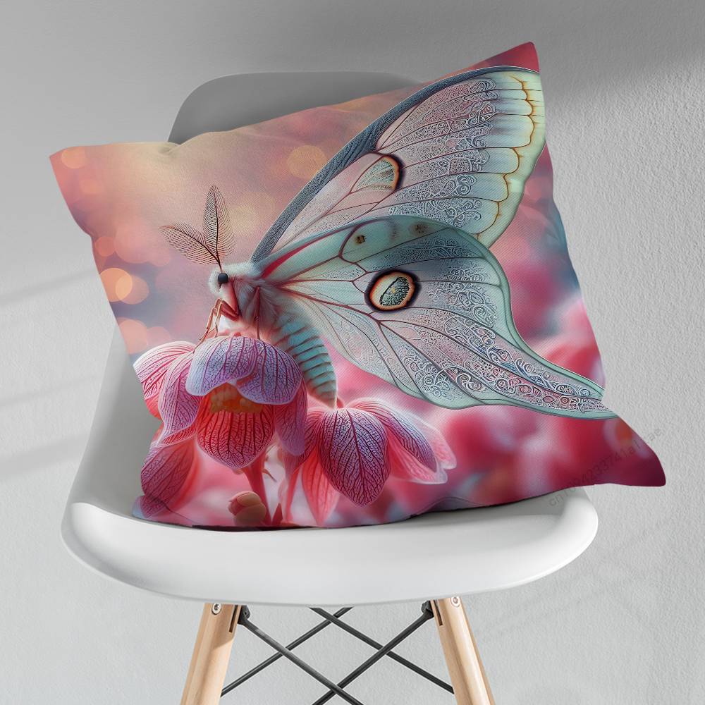 Beautiful Butterfly Art Throw Pillow Case Living Room Sofa Cushion Cover For Home Bedroom Decoration Protector