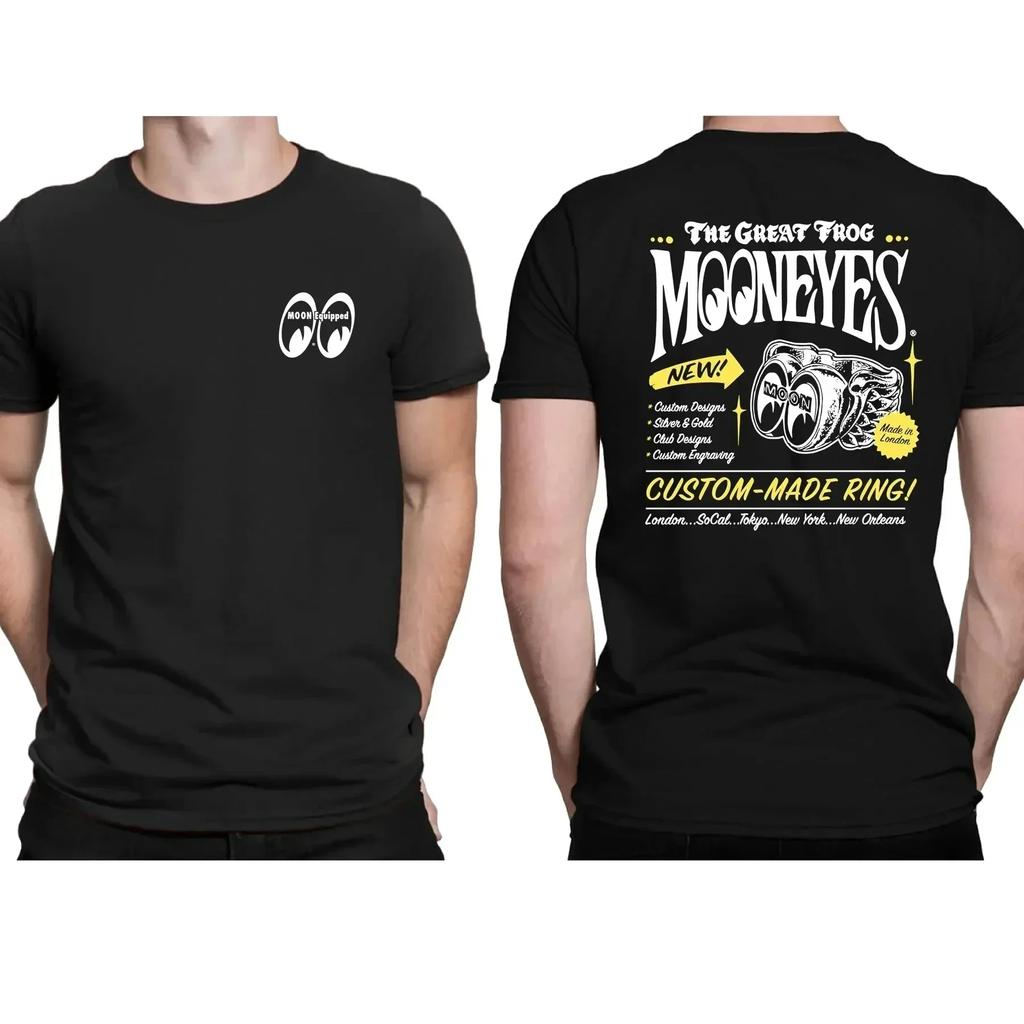 MOONEYES Camiseta Retro y Única Camiseta Estampada Gráfica Street Top para Hombre y Mujer con un Estilo Retro Totalmente Americano