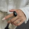 Vintage Irregular Shape Resin Rings Gothic Finger Jewelry Halloween Costume Jewelry Suitable for Women Fashion Accessory
