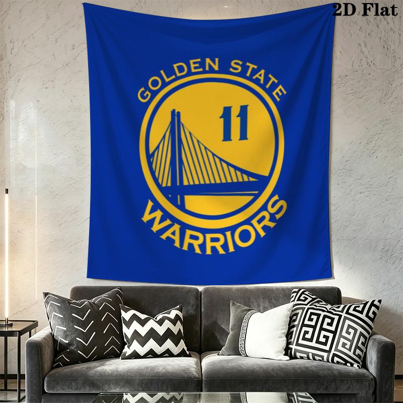 Golden State Warriors Wall Tapestry Aesthetic Wall Hanging Printed Fabric Blanket Decorative Tapestries for Bedroom Living Room Home Decor