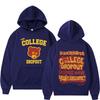 Kanye West College Dropout Hoodie Musikalbum beidseitiger Hoodie