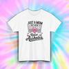 Just a Mom Shirt Funny Skeleton Hands Butterfly Parenting Humor Tee S-4xl