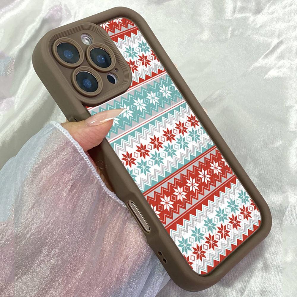 

JT156 Christmas Reindeer Stripe for iPhone 17 16 15 14 Pro Max Samsung S26 S25 Ultra A17 A16 A07 A56 Xiaomi 15T Redmi 15c 14C Note 14 13 Soft TPU Case Redmi 15C 4G/5G(171.6)