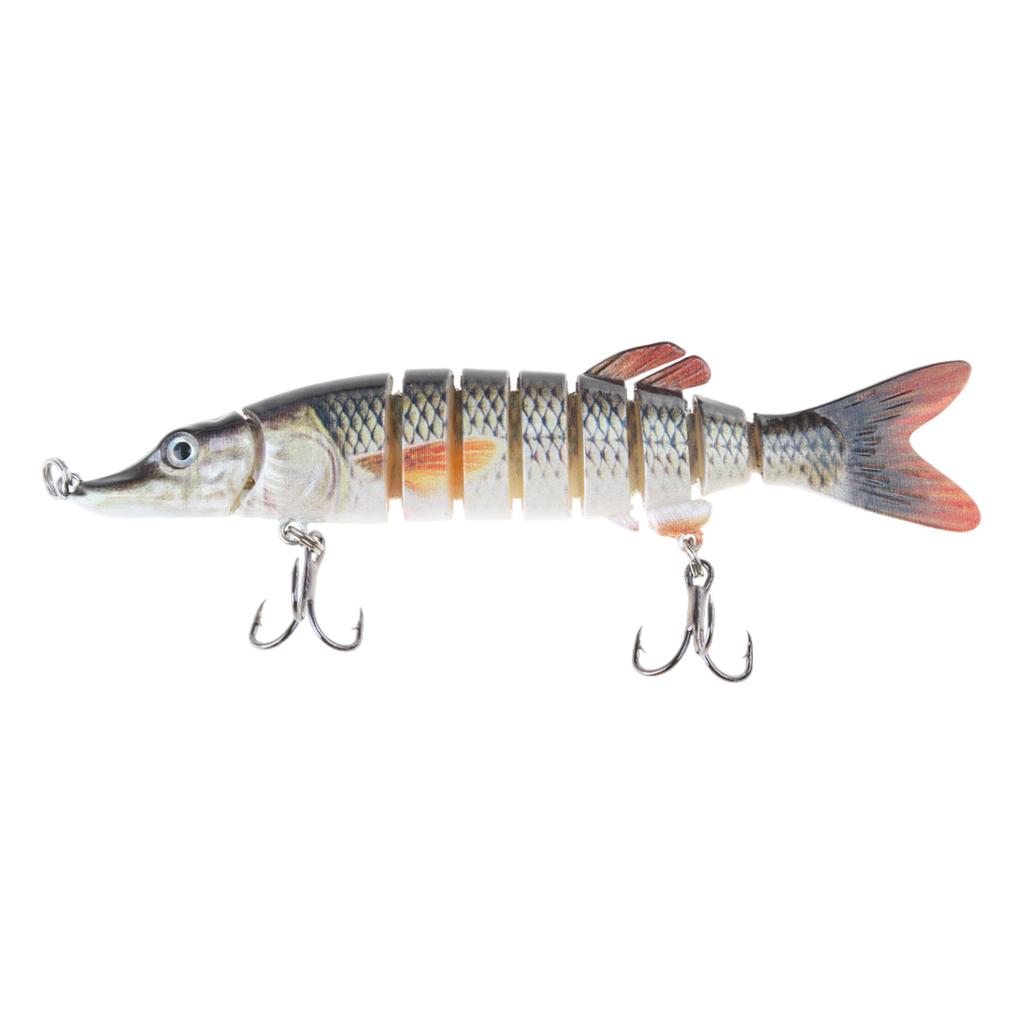 8 Section Pike Lures MultiJointed Swimbaits Fishing Wobblers Swimbait Sea Fishing Lures for Freshwater & Saltwater