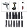 10/13Pcs Essential 6Point Socket Tool 1/2inch Drive Impact Socket for DIY Enthusiasts Professional Tightening Screws