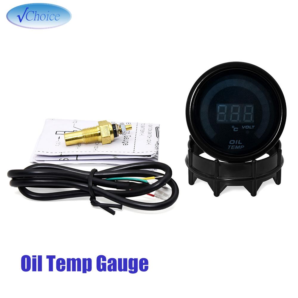 2" 52MM Digital Car gauge Tachometer BAR PSI Boost Vacuum Water Temp Oil Temp Oil Press Voltmeter Air Fuel Ratio EGT Temp meter