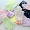 New Cartoon Bow Korean Style Five Finger Adult Thickened Warm and Cold Proof Winter Full Finger Touch Screen Gloves for Men and Women Cycling