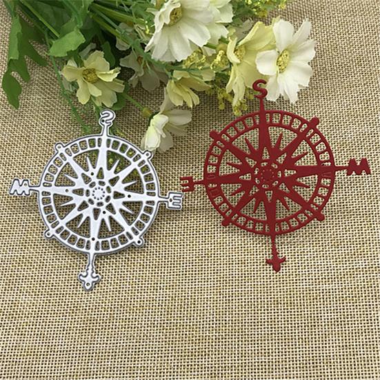 Compass Metal Cutting Dies DIY Scrapbook Emboss Paper Cards Decor Stencil Mold