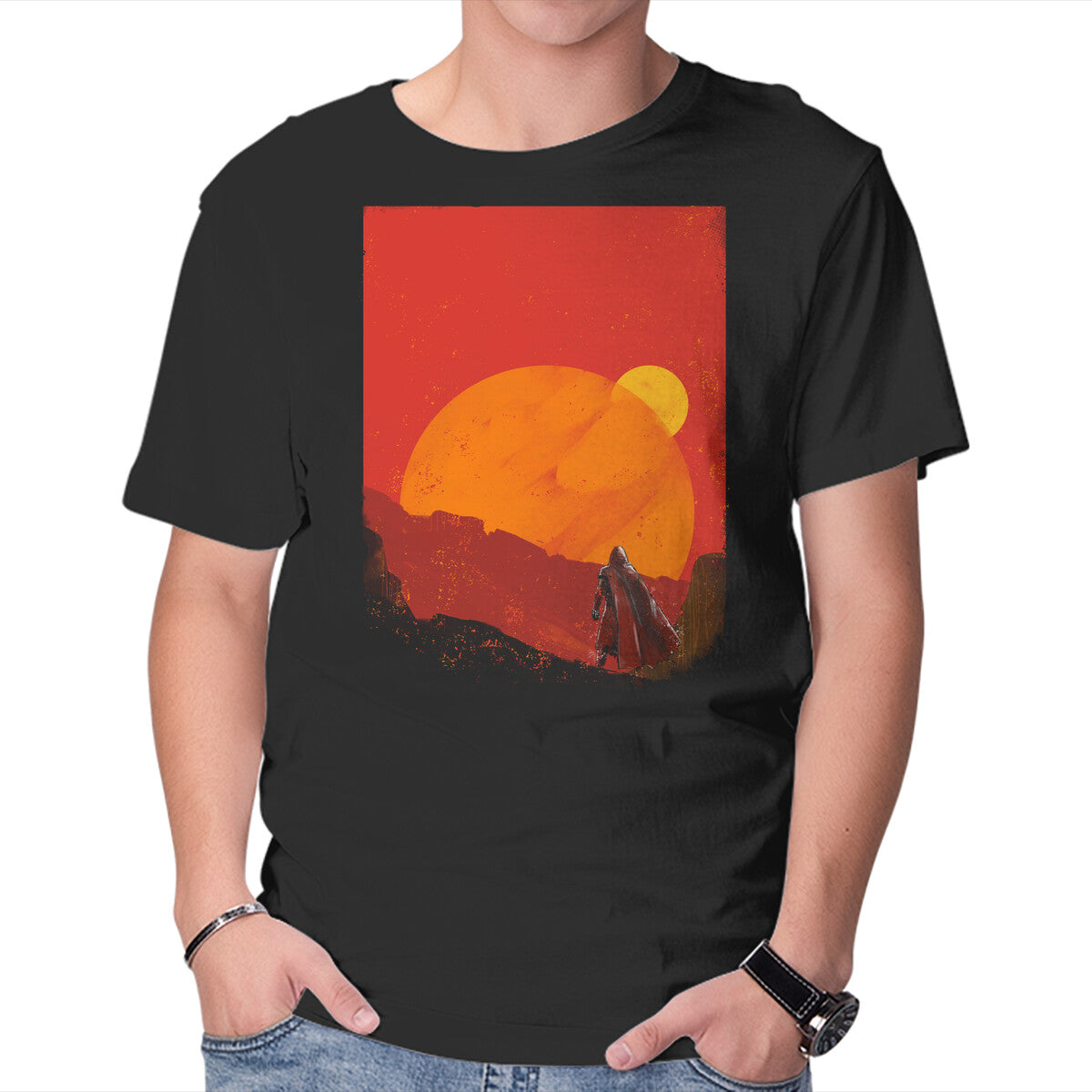 Unisex Crew Neck T-Shirt The Spice Hunter Graphic Short Sleeve Casual Tee XL