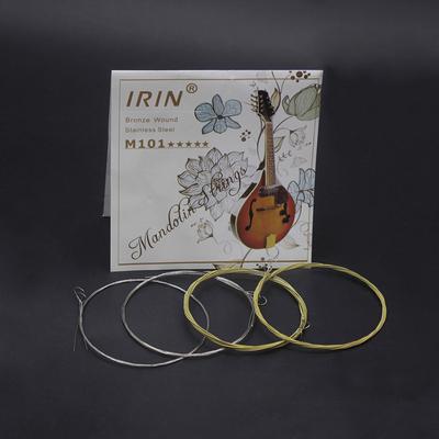 IRIN M101 volledige set mandoline snaren brons omwonden roestvrij staal zilver en gloden kleur (.010.034)