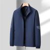 Autumn and Winter Stand Up Collar Jacket, Men's Casual Jacket, Printed Men's Long Sleeves, Fashionable and Simple