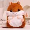 40cm Kawaii Hamster Plush Doll Hand Warmer Blanket 3-in-1 Melon Seed Hamster Plush Doll Blanket Doll 2-in-1And Hamster Backpack designed for