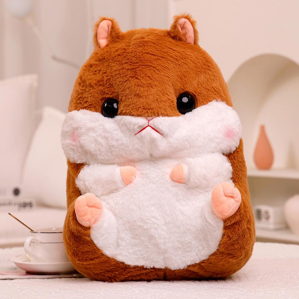 40cm Kawaii Hamster Plush Doll Hand Warmer Blanket 3-in-1 Melon Seed Hamster Plush Doll Blanket Doll 2-in-1And Hamster Backpack designed for