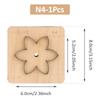 1Pcs Artificial Leather Punching Cutting Die For Maple Leaves/Ginkgo Leaves/Petals/Four-Leaf Clover, DIY Hand Cutting Craft Tool