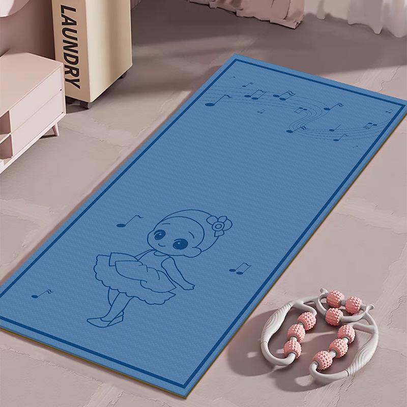 Covoraș de fitness silențios, antiderapant, cu absorbție a șocurilor, pentru sărituri în interior, alergare, dans și yoga