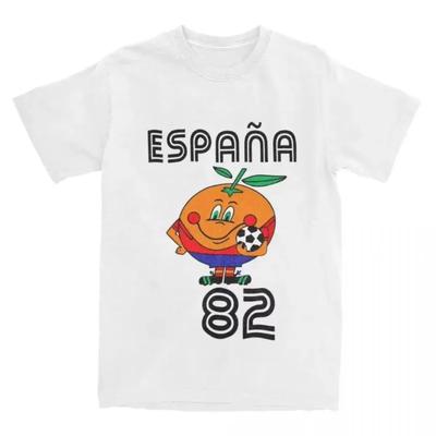Hombres Mujeres España 82 España Mascota Vintage 1982 Camiseta Ropa Camisetas Vintage Accesorios Estampados Fútbol Algodón Camiseta