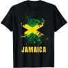 Jamaica Retro Vintage Watercolors Sport Jamaican Flag Cotton Men T Shirt S
