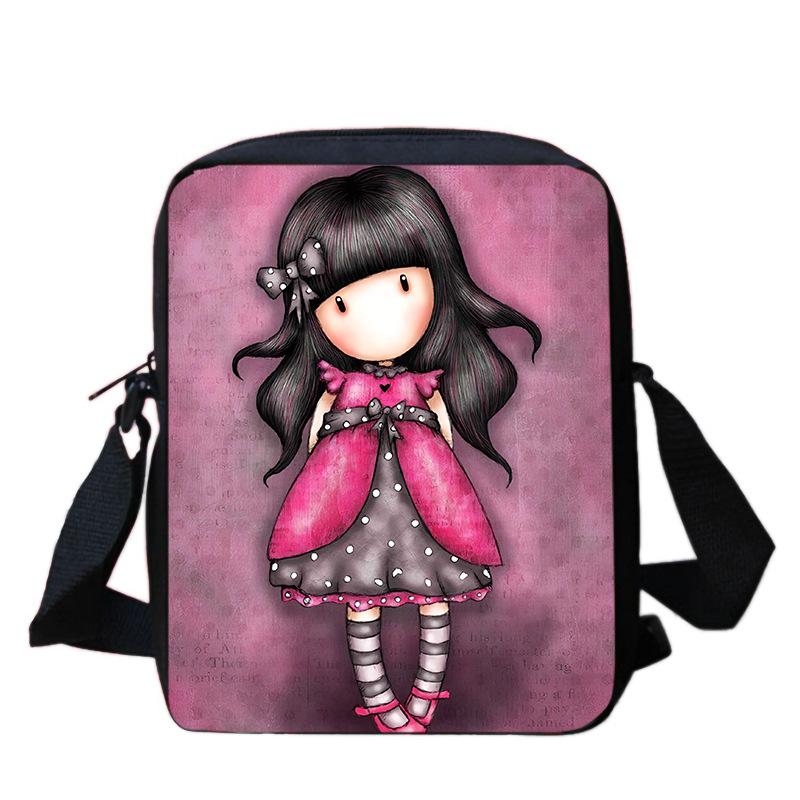 Gorjuss santoro peripheral animation backpack men and women pencil bag meal bag satchel